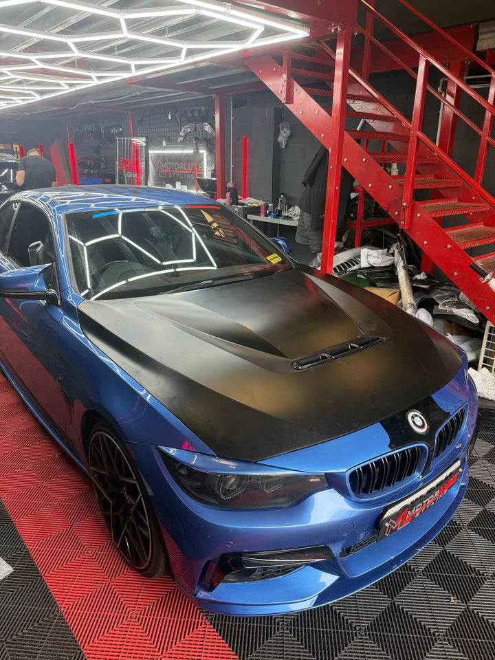 FOR BMW 3 4 SERIES F30 F31 F32 F33 F36 STEEL BONNET HOOD CS STYLE ...