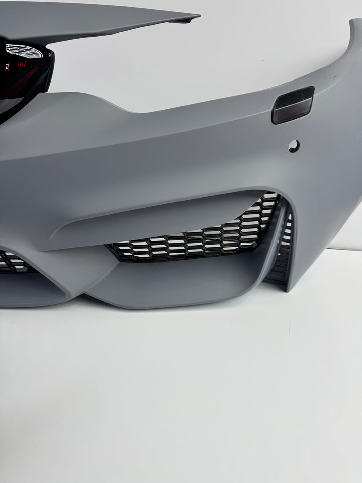 BMW 4 SERIES F32 F33 F36 M4 STYLE FRONT BUMPER 2014-2020 – MotorLuxe ...