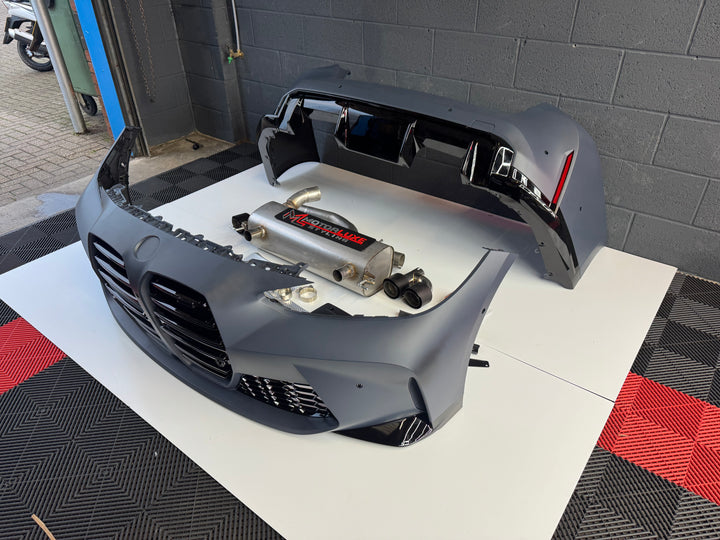 BMW 4 SERIES G22 G23 M4 STYLE FRONT BUMPER 2020-2024 – MotorLuxe Styling