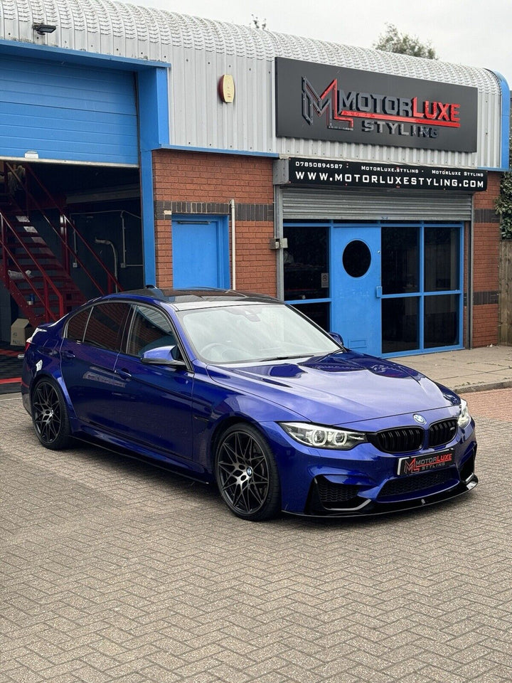 BMW M3 F80 GLOSS BLACK M PERFORMANCE KIT SPLITTER SKIRTS DIFFUSER SPOI ...