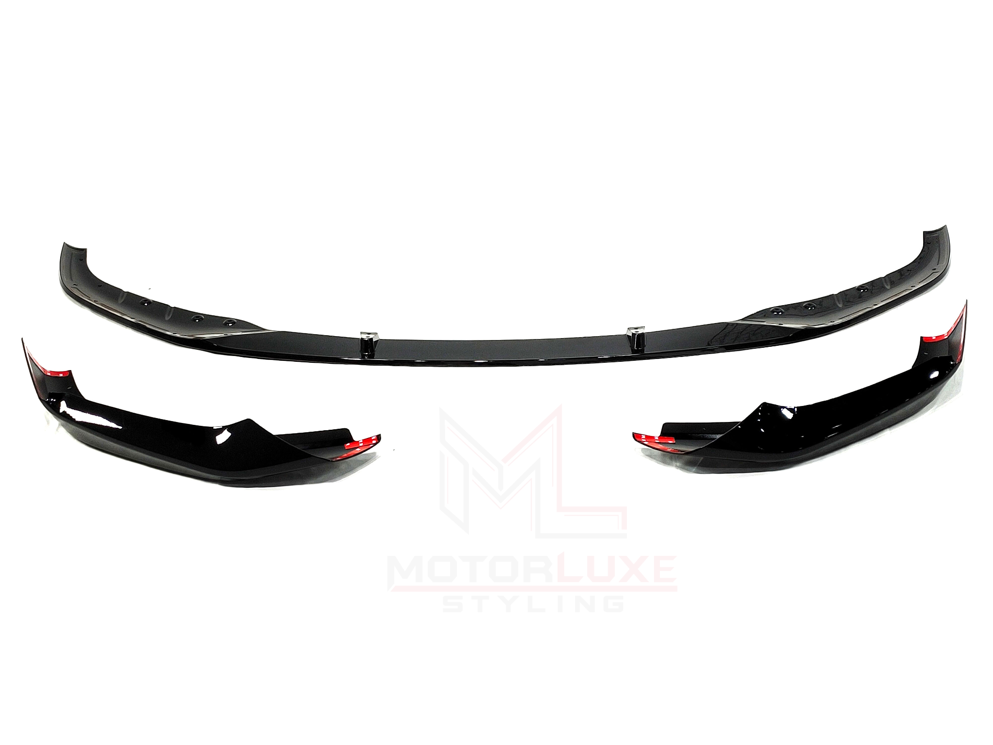 BMW 5 SERIES G30 G31 GLOSS BLACK FRONT SPLITTER PRE LCI – MotorLuxe Styling